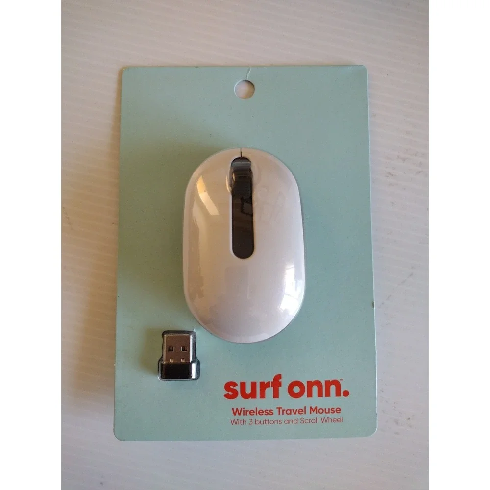 Surf onn Wireless Travel Mouse with 3 Buttons‎ and Scroll Wheel Wireless USB